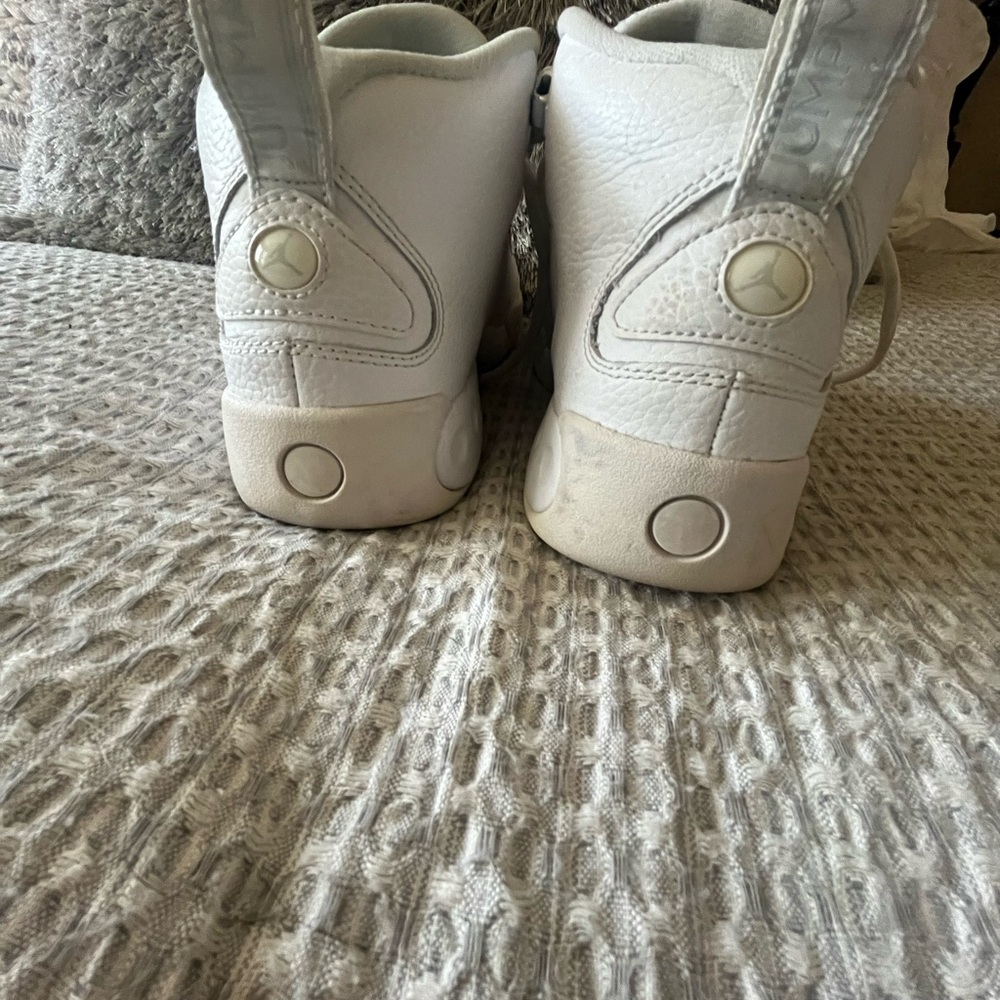 Nike Air Jordan JumpMan Pro Retro White Sneakers 907973-100 size 7Y (youth boys) - Picture 8 of 8
